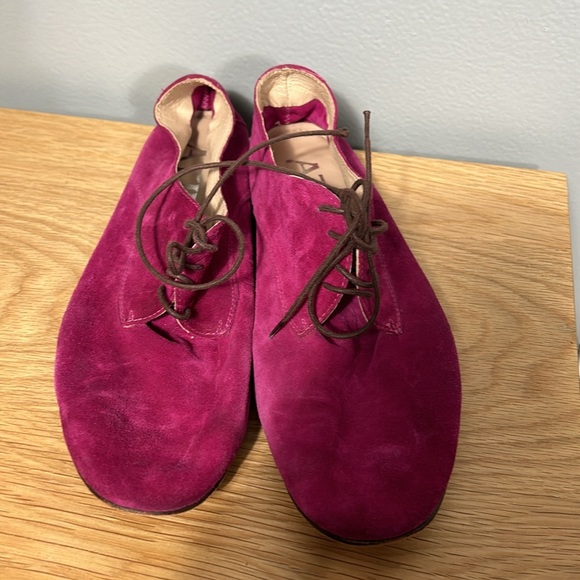 Atika Purple Suede Leather sole loafers size 39 US 9 - Picture 16 of 16